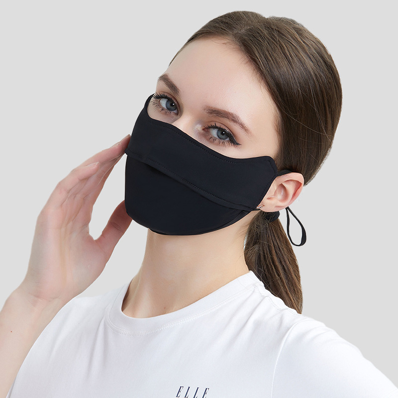 Picture of New 5D cartilage support three-dimensional sunscreen mask anti-ultraviolet breathable ice silk cool sense sunshade outdoor