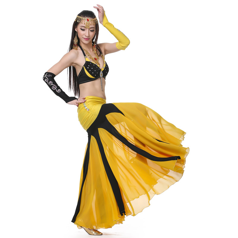 Dancer 716# Double Color Sleeve suit Belly Dance High-end Clothing suit Performance Clothing Performance Clothing suit New