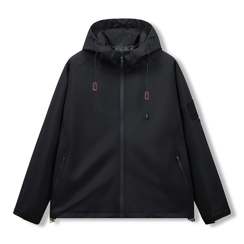Cross-border bestselling outdoor outdoor jacket men's 2025 spring workwear hooded jacket top