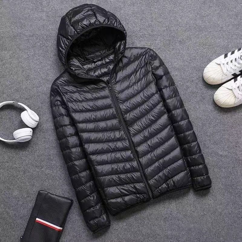 Picture of Fat Man Lightweight fleece-lined Cotton-padded Coat Men's Lightweight Thin Plus Size Plus Size 100.00kg Fat Man fleece-lined Cotton-padded Coat Fashion