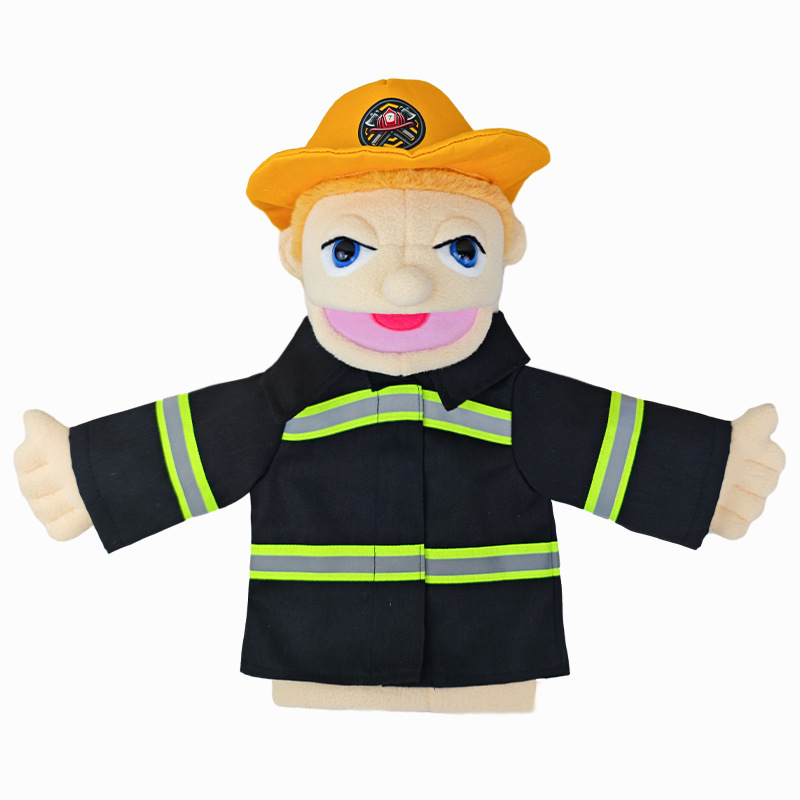 Picture of New Cartoon Half-body Professional Character Hand Doll Kindergarten Parent-child Games Plush Toy Family Early Education Doll