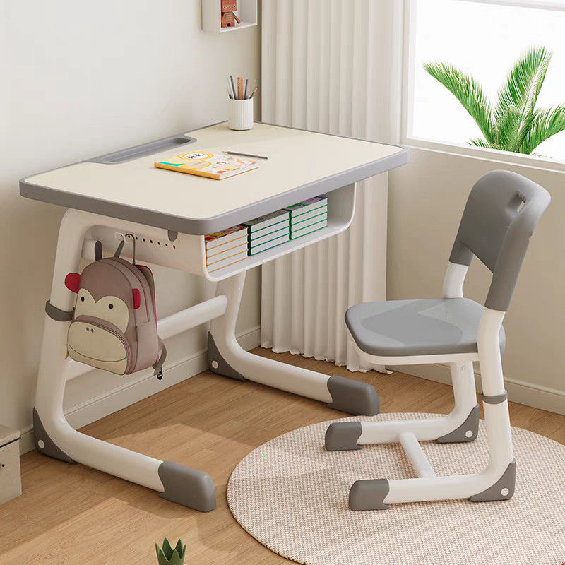 Children's study desk, writing desk, home desk, primary school desk, chair, school set, special lifting, easy to lift