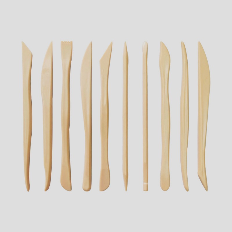 Picture of Art supplies clay sculpture 5 piece set wooden pottery knife soft pottery sculpture knife pottery clay sculpture trimming tools wholesale