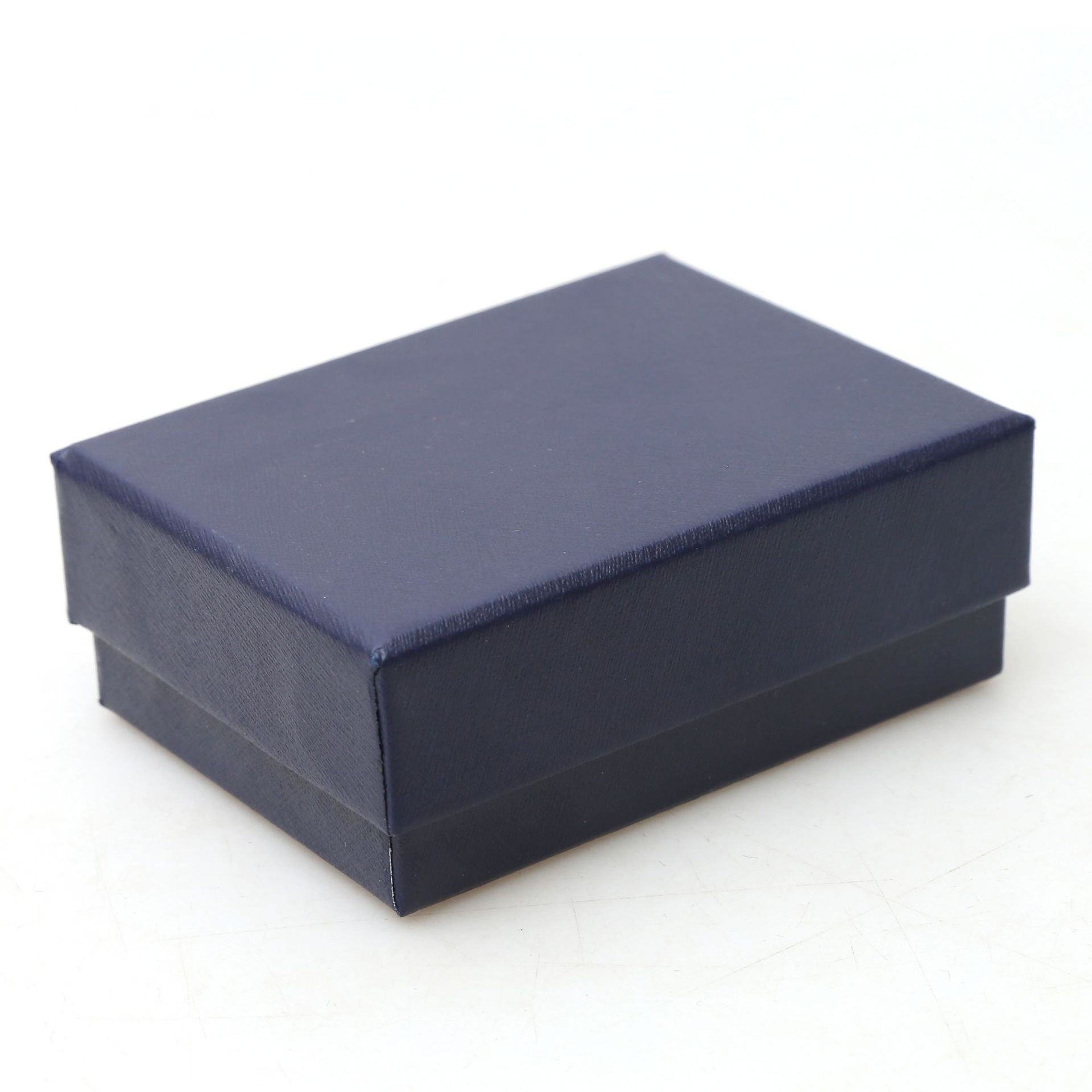 Picture of Ready-Made Kraft Paper Box Black Jewelry Necklace Ring Earring Box Bracelet Packaging Box Lid and Base Jewelry Box
