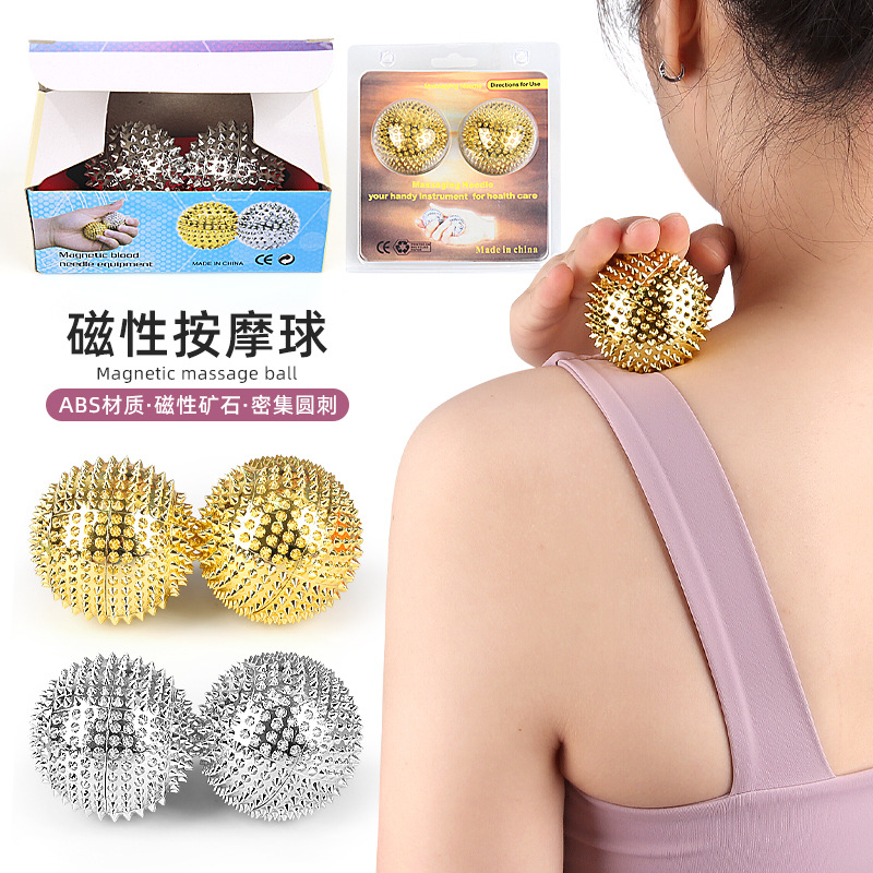 Picture of Magnetic Massage Ball Relaxation Muscle Finger and Foot Pressure Massage Thorn Ball Training Hedgehog Ball Palm Massage Ball