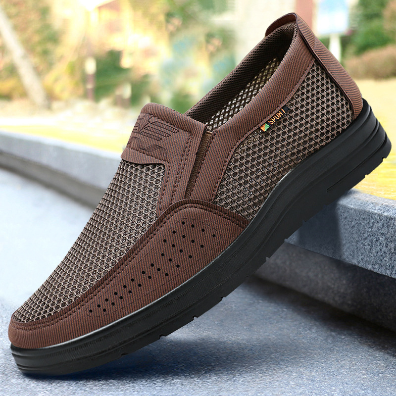 Picture of Old Beijing Cloth Shoes Men's Summer Export Large Size Sneakers Breathable Mesh Shoes One-Leg Dad Shoes Casual Shoes