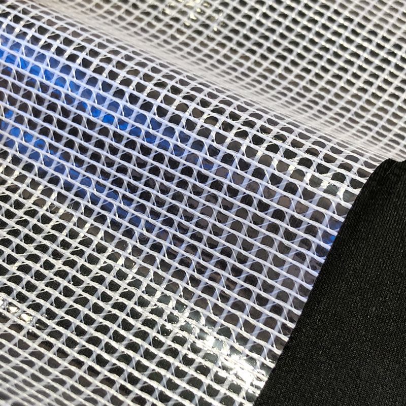 Picture of Storage box PVC clip mesh cloth 9*9 clip mesh cloth 300D waterproof and dustproof transparent PVC composite clip mesh cloth