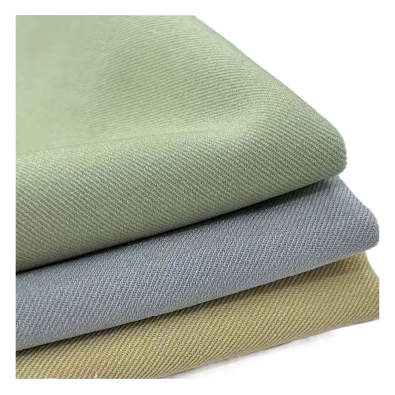 Polyester nano double-layer twill four-sided elastic fabric jacket suit skirt women's pants drape cloth wholesale