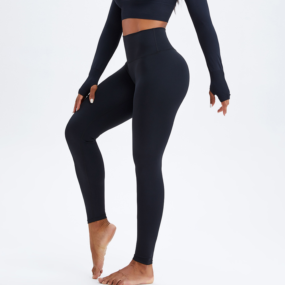 Picture of 2022 Internet Popular Autumn and Winter Seamless Kaka Peach Solid Color Hip-lifting Fitness Pants High Waist Sports Tight Yoga Pants for Women