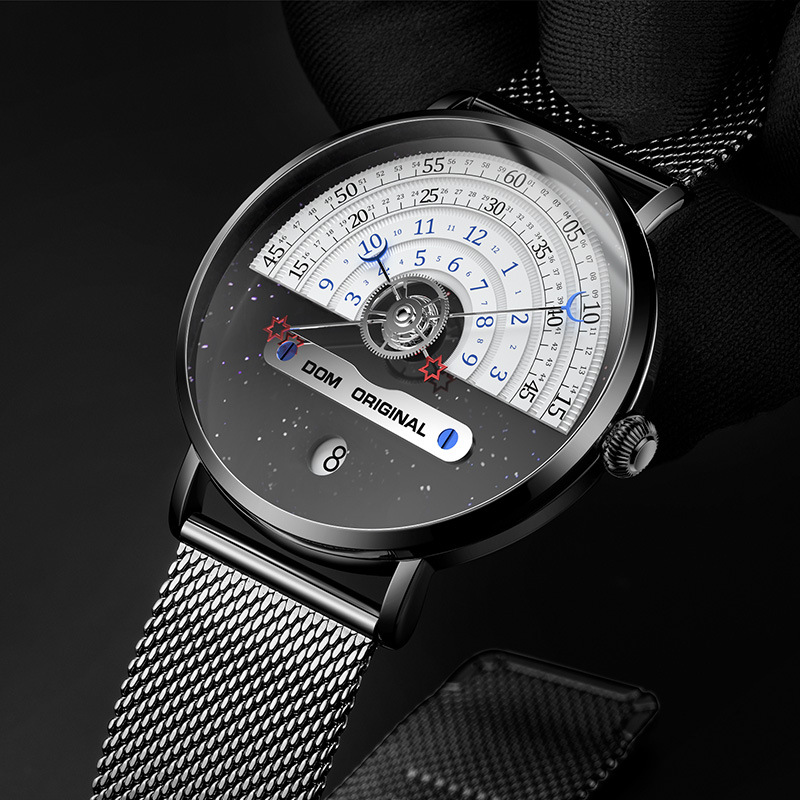 Nantianmen Plan Watch Sun, Moon and Stars Personality Trend Calendar Waterproof Trend Watch Support One Piece