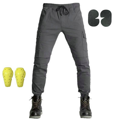 Motorcycle Spring Cycling Pants Four Seasons Casual Pants Slim-Fit Workwear Pants Motorcycle Anti-fall Racing Pants Off-road