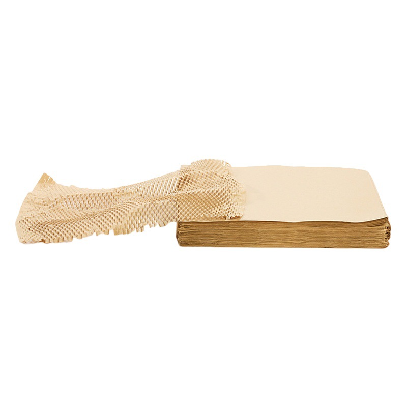 Factory wholesale color single honeycomb Kraft wrapping paper e-commerce logistics packaging buffer damping honeycomb paper