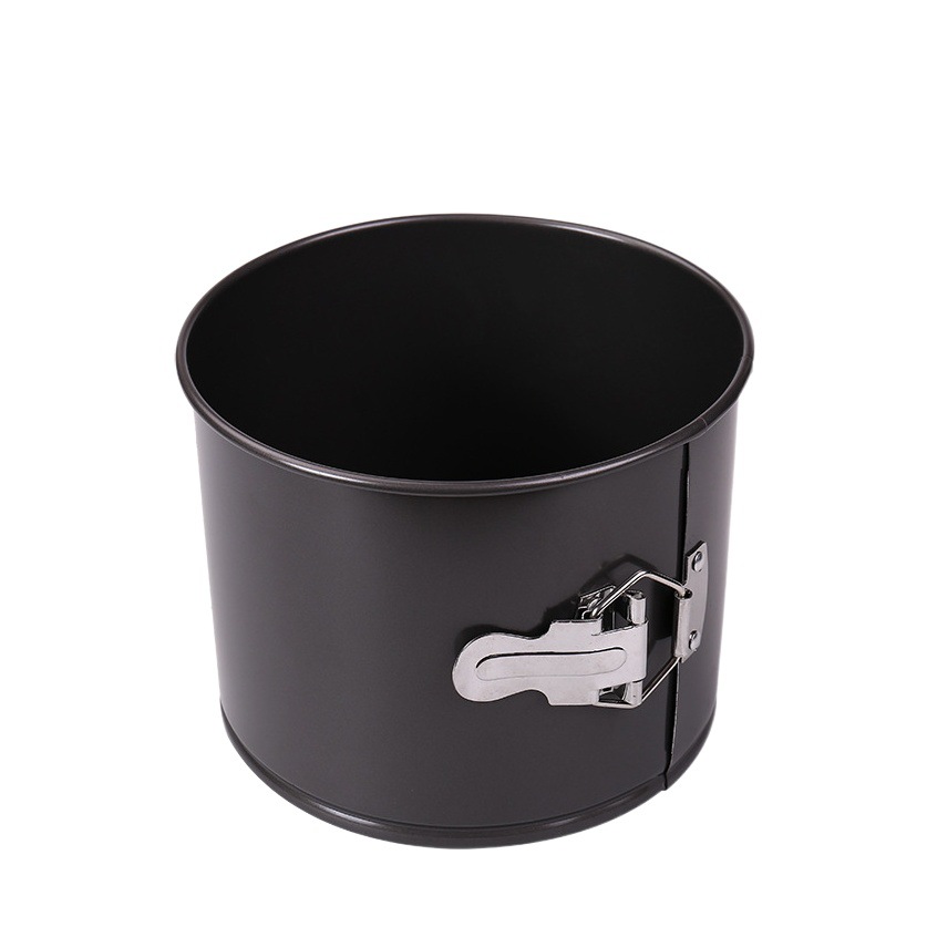 High-rise Thickened Round Buckle Live Bottom Mold Non-stick Lock Buckle Cake Mold Household Carbon Steel Baking Tray Baking Tool