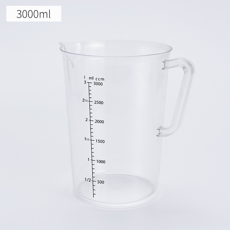 Picture of Thickened Food Grade Measuring Cup Milk Tea Shop Baking PC with Lid Scale Plastic Measuring Cup Multi-specification High Temperature Resistant Transparent Cup