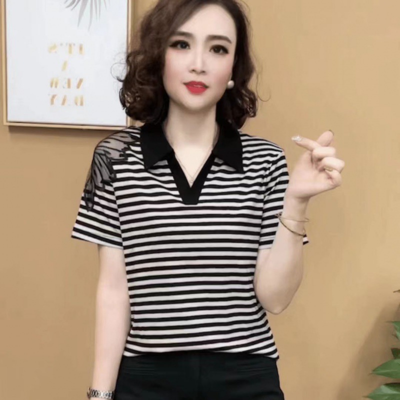 Short-sleeved T-shirt Women's Loose Outer Wear 2024 Summer New Casual Top Korean Style T-shirt Trendy