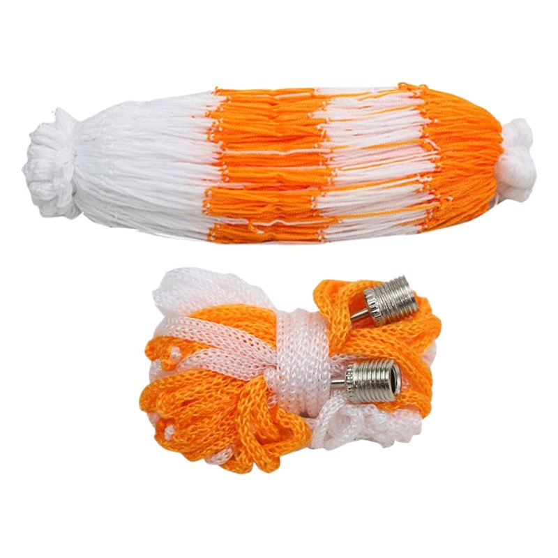 Picture of Yellow and white ball pocket metal air needle net pocket set basketball football volleyball black and yellow net bag big ball pocket