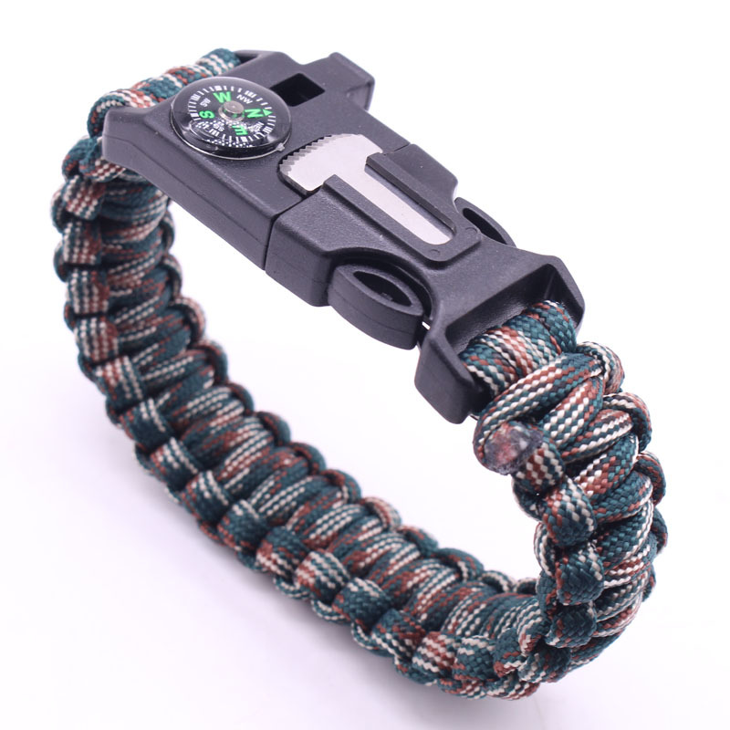 Picture of Umbrella rope bracelet survival bracelet multifunctional five-in-one multifunctional outdoor umbrella rope camping adventure Seven-core life rope