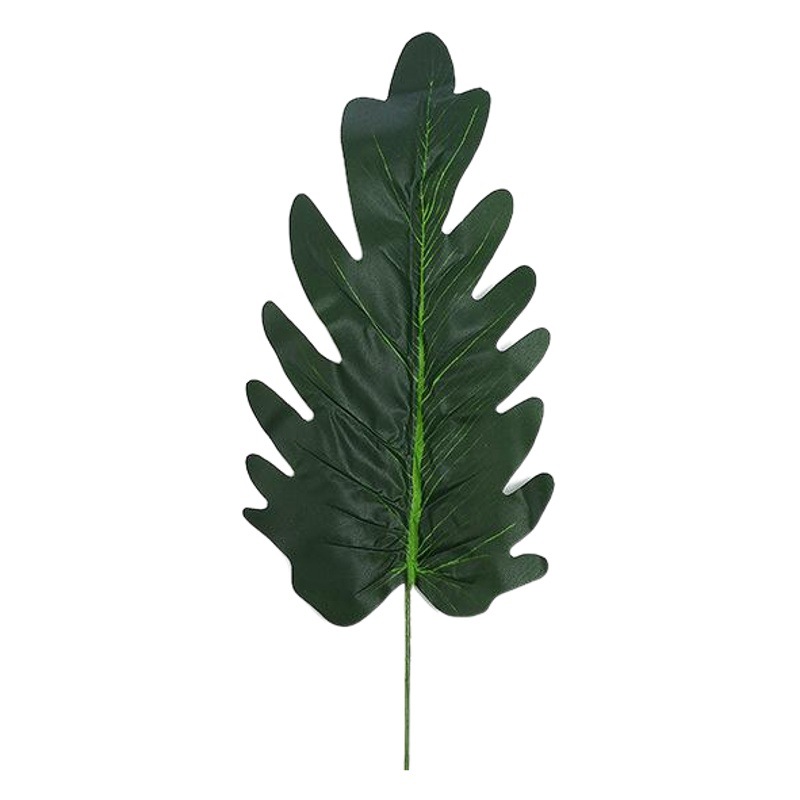 Cross-Border Simulated Single-Piece Leaf Wholesale Beauty Banana Watermelon Leaf Spring Rain Leaf Plant Wall Wedding Flower Arrangement Decorative Leaf