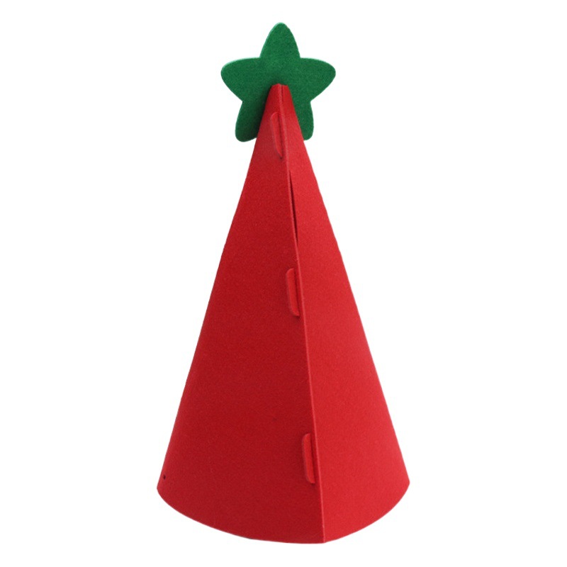Cross-border hot sale New Christmas hat felt Decorations Christmas atmosphere jewelry cartoon diy hand stitching