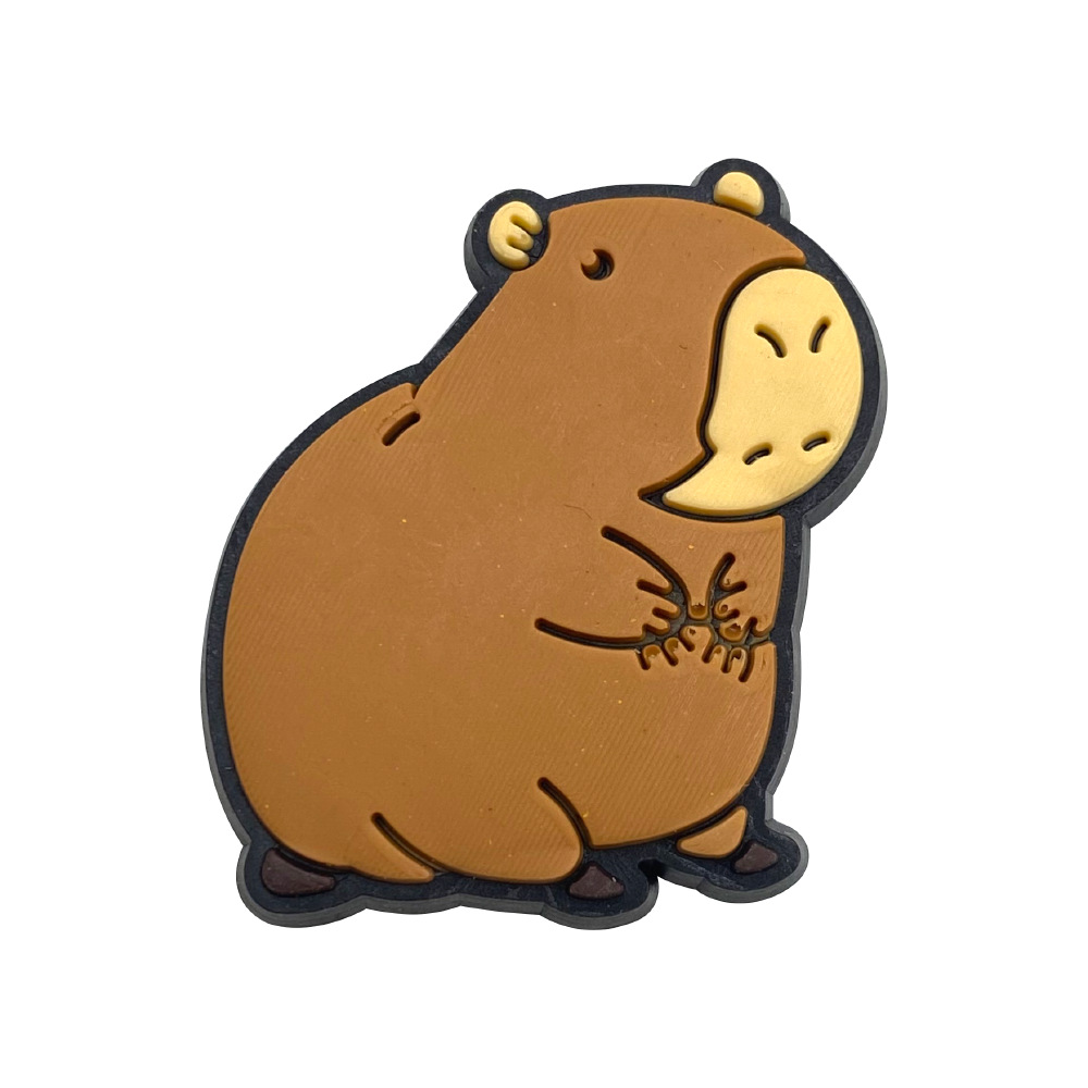 Picture of Lovable Capibala Capybara Series Hole Shoes Shoes Flower Accessories Hole Shoes Diy Accessories PVC Drop Plastic Shoe Buckle