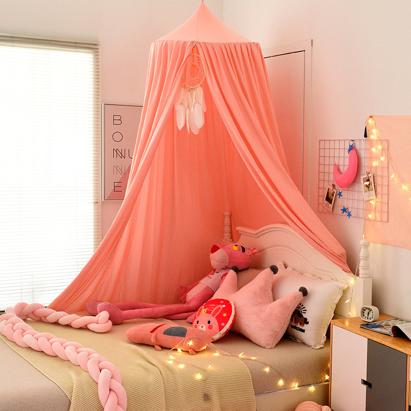 Picture of Cross-border Exclusive for Amazon Dome Bed Curtain Nordic ins Style Children's Suspended Mosquito Net Bed Tent Blackout Bed Curtain