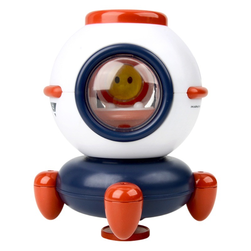 Cross-Border Children Baby lights rotating water jet spaceship Rocket Baby water shower bathroom bath toys