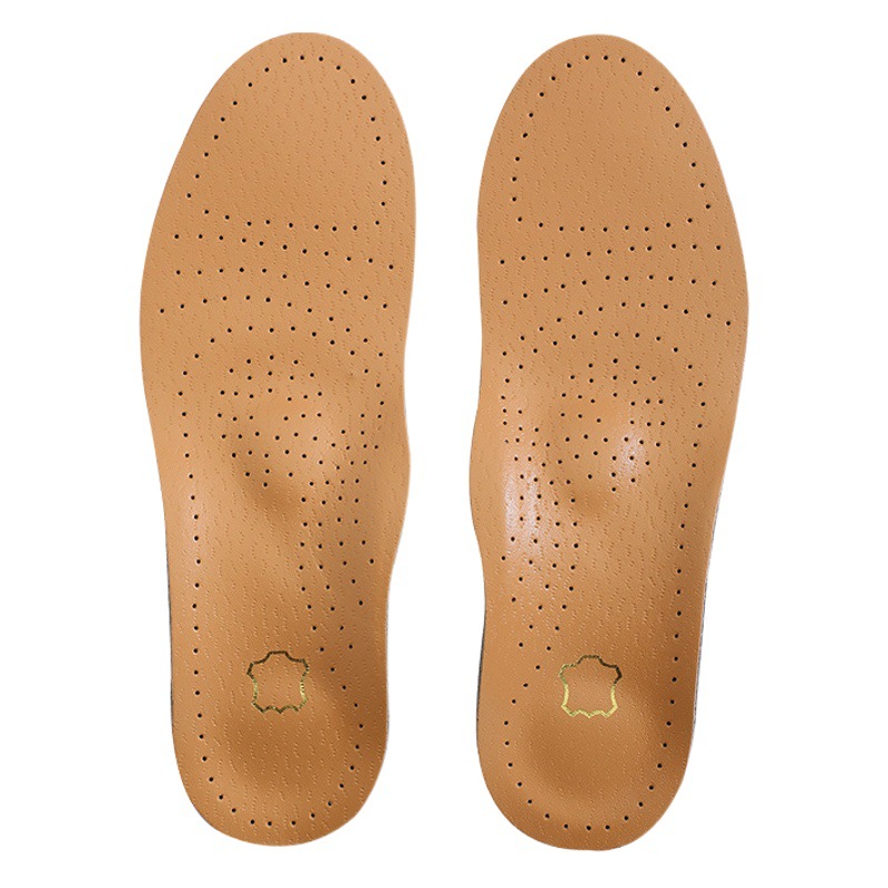 Orthopedic insole PU leather flat feet men and women high arch support partial flat bottom collapse breathable sweat absorption deodorant