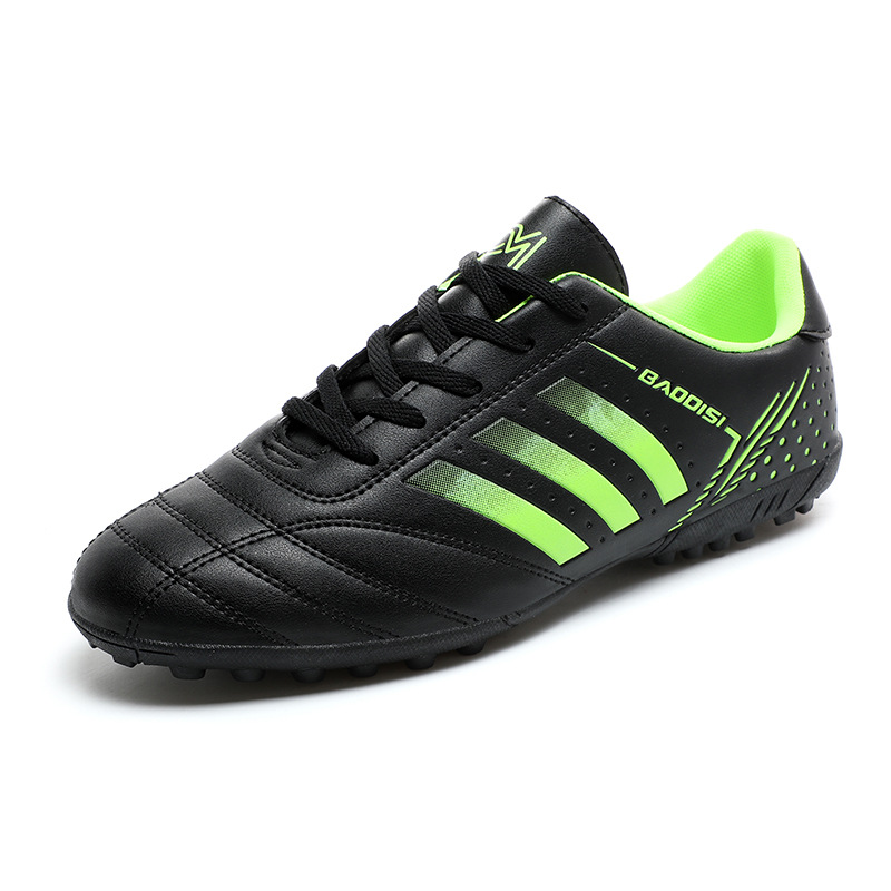 in stock Football Shoes Spike Men's and Women's Low-top Non-slip plus size Sports Shoes Breathable Shock Absorbing Fashion Adult Training Shoes