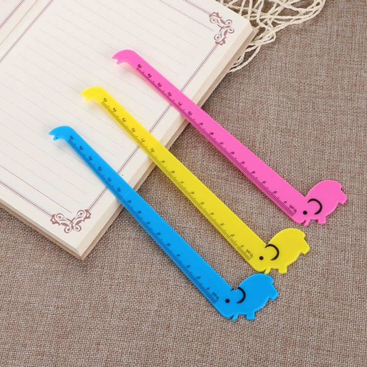Picture of Cartoon giraffe ruler student plastic ruler 15cm cartoon stationery school supplies drawing tools wholesale