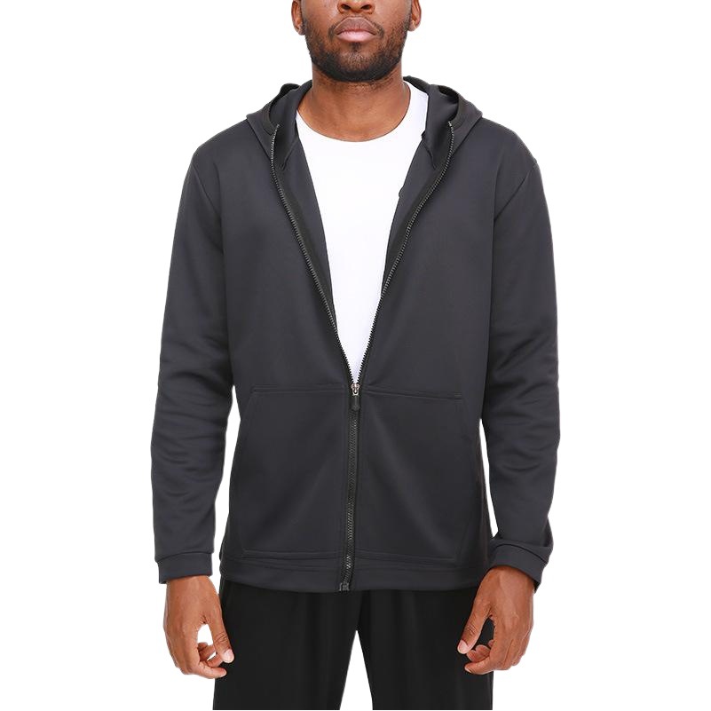 Autumn and Winter New Casual Sports Fitness Suit Men's Quick-drying Breathable Outdoor Running Training Hooded Sports Top for Men