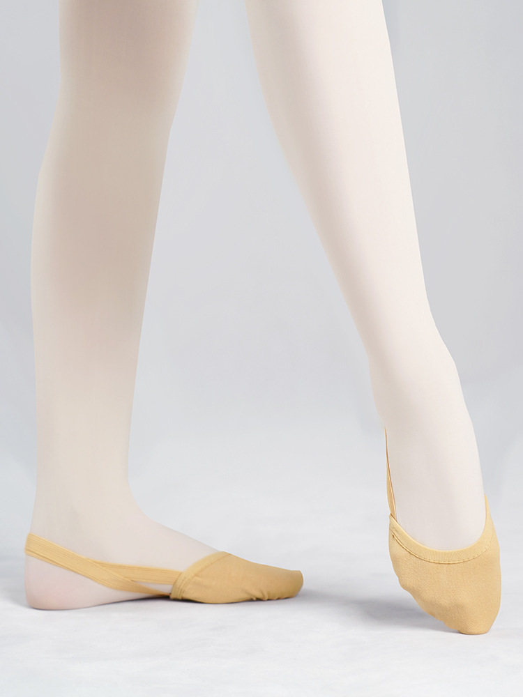 Dance shoes adult elastic cloth ballet rotating half-foot dance shoes children's soft bottom exercise shoes art exam body shoes