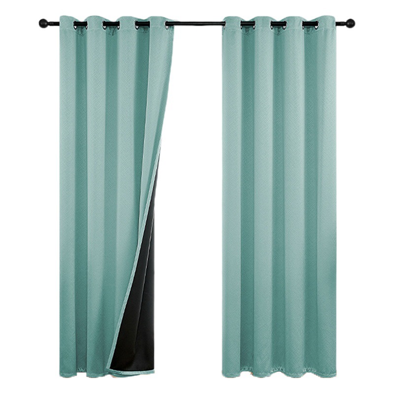 On behalf of the finished product Amazon cross-border full shading brag curtains perforated bedroom living room foreign trade curtains