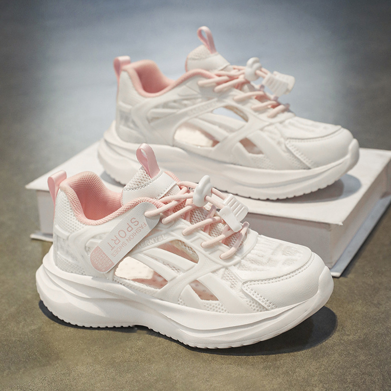 Girls' Shoes 2025 Summer New Children's Comfortable All-match Torre Shoes for Big Children and Girls Swivel Buckle sneaker
