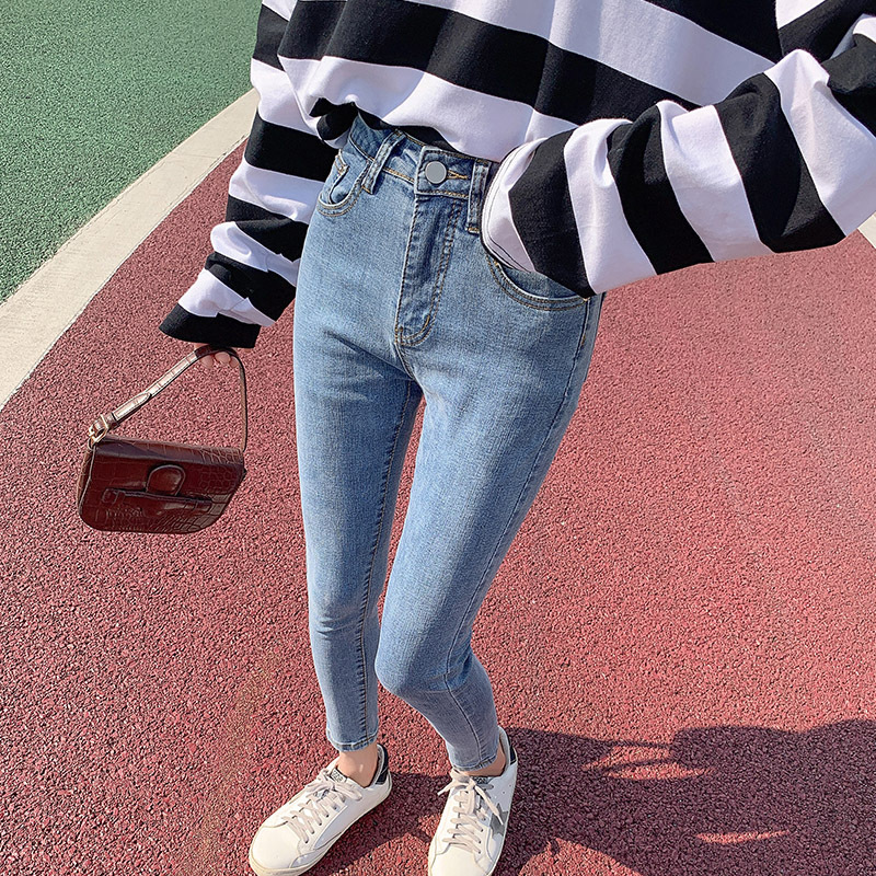 Picture of Daifa Large Size Jeans Women's Autumn and Winter 2022 New High Waist Slimming Stretch Tight Slim Fit Pencil Pants