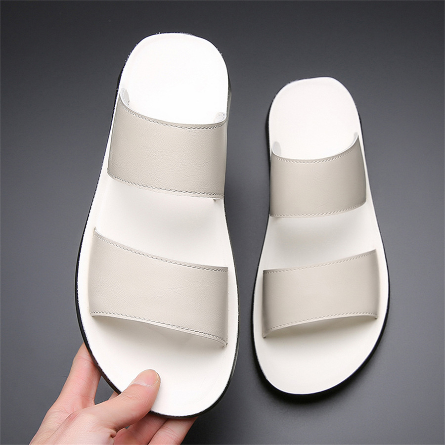 Summer New Slippers Men's Sandals and Slippers Non-slip Soft Bottom Beach Shoes Men's Fashionable Outdoor plus size
