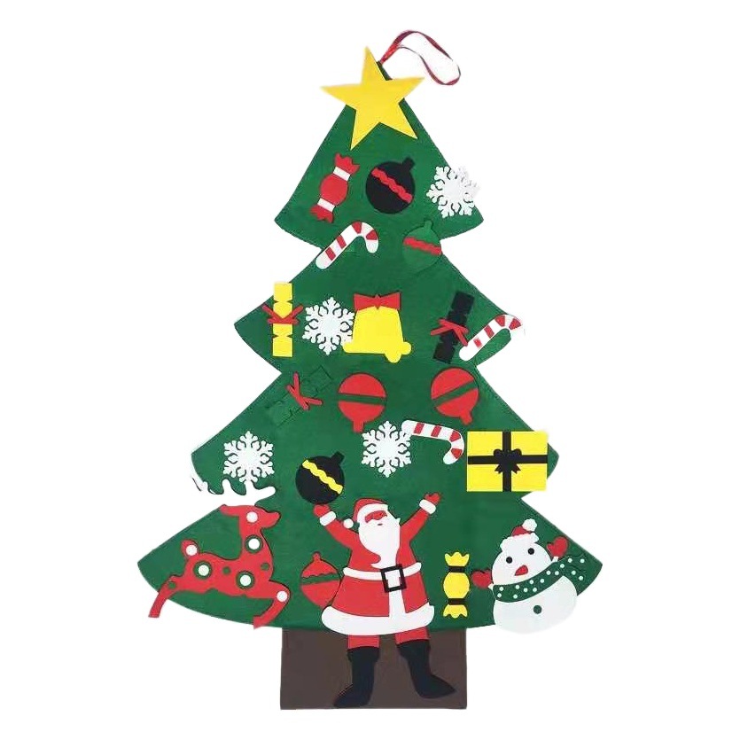 Factory supply felt Christmas Tree Children's DIY three-dimensional Christmas tree snowman Christmas decoration felt Christmas tree
