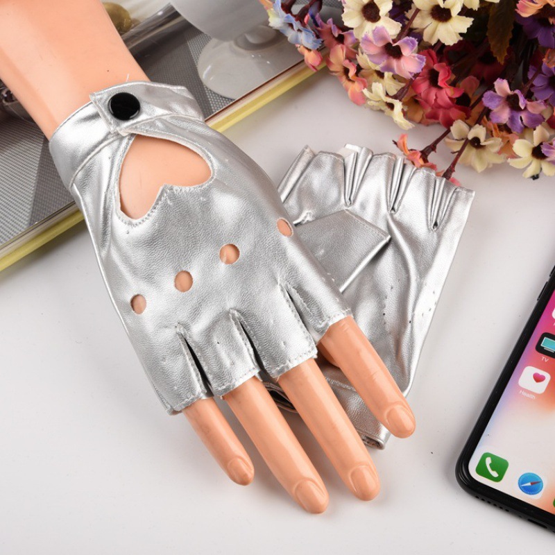 Picture of Cross-border wholesale half-finger gloves European and American women DS heart half-finger gloves stage nightclub pole dance performance gloves