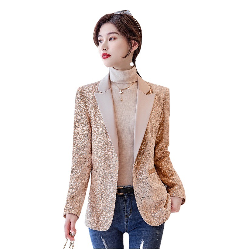 2024 Spring and Autumn Small Fragrance Style Suit Women's Plaid Suit Fashion Casual Tops Easiest for Match Slim Fit Top Commuting
