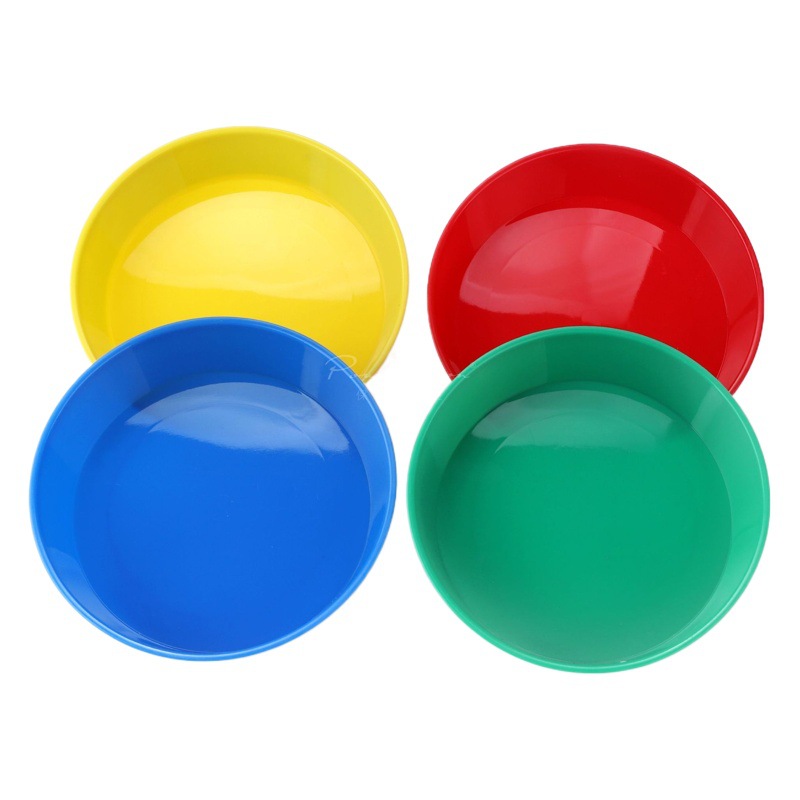 Paint Bowl Kidsren's Painting Colorful Plastic Palette Kindergarten Painting Graffiti Watercolorful Acrylic Paint Plate Multi-Colorful