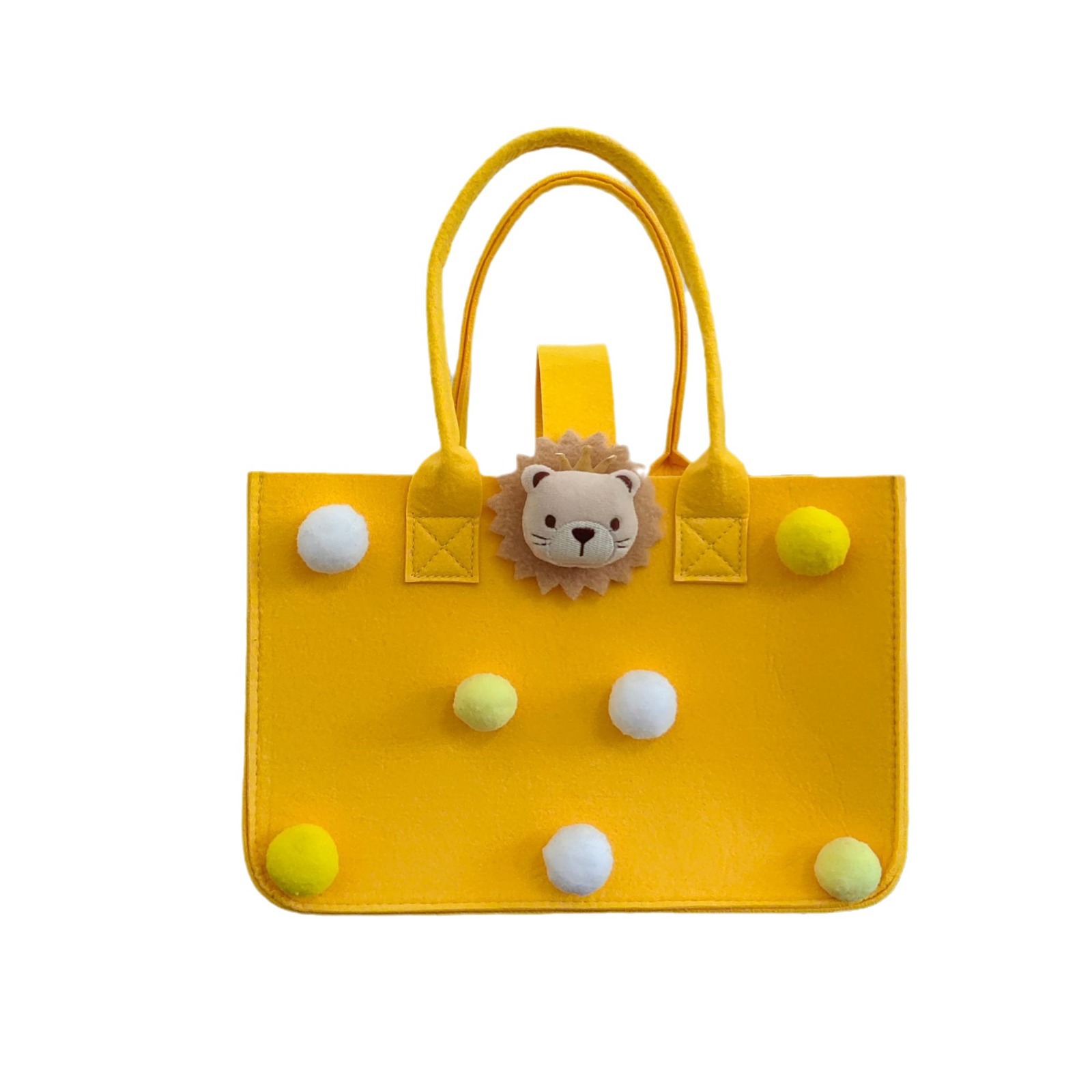 Picture of Wholesale cartoon felt handbag baby year old Full Moon wine hand gift bag large capacity cartoon felt shopping bag