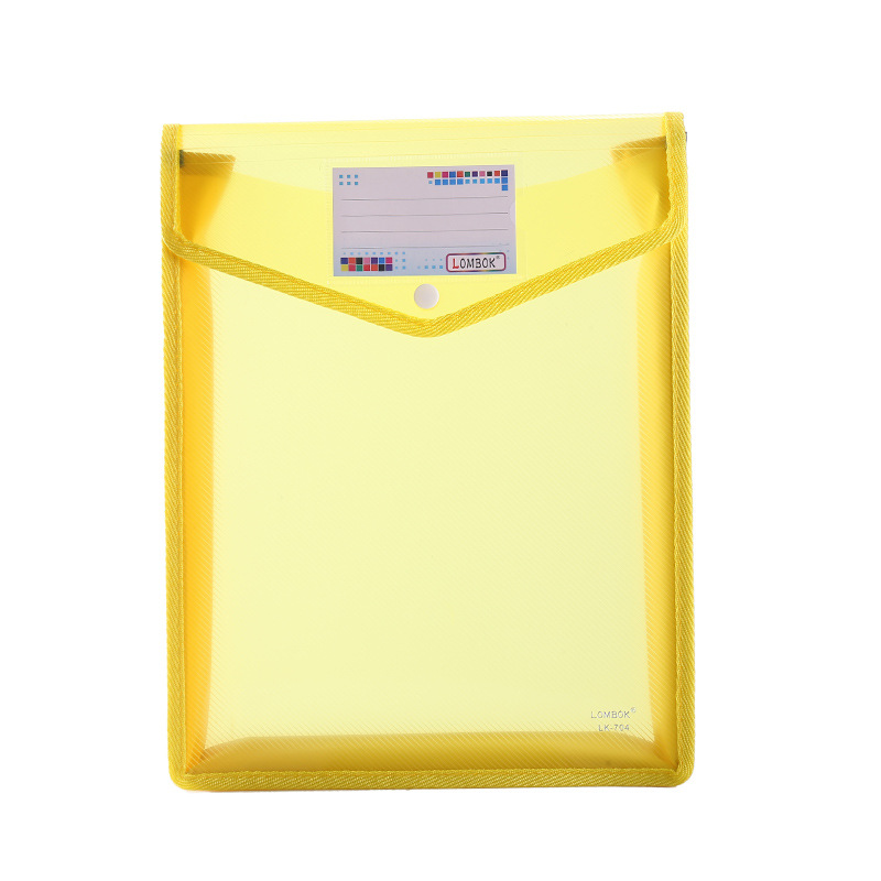 Picture of A4A5 folder storage student envelope office test paper bag twill 9 color vertical three-dimensional file bag