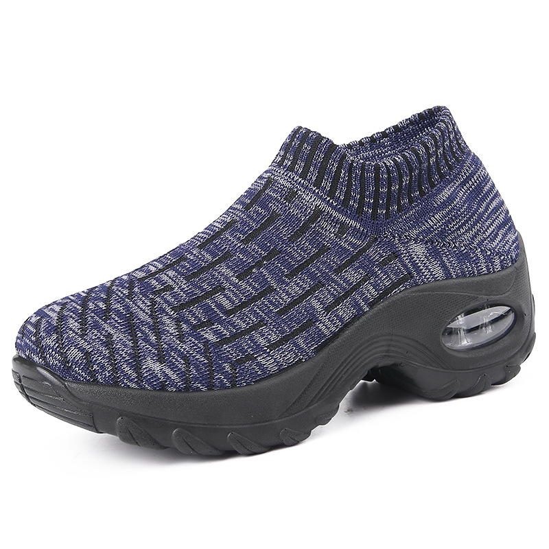 Picture of Cross-Border Hot Style Large Size Women's Shoes Air Cushion Fly Woven Casual Shoes Slip-On Shoes Fashion Rocking Shoes Quanzhou Sports Shoes