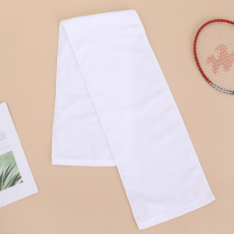 Picture of Cotton sports towel printed custom logo double-sided cotton 25*110cm sports towel hook outdoor sweat
