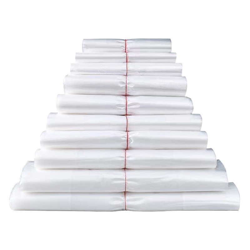 Food grade transparent white plastic bag disposable new material vest plastic bag handbag factory wholesale