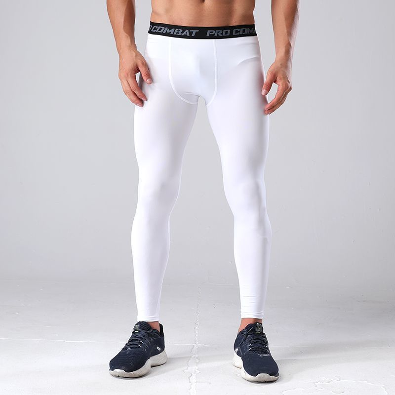 Picture of Tight Sports Fitness Pants Men's Swimming Trunks Anti-Exposure Boxer Anti-Embarrassment Men's and Women's High-Elastic Three-Point Leggings