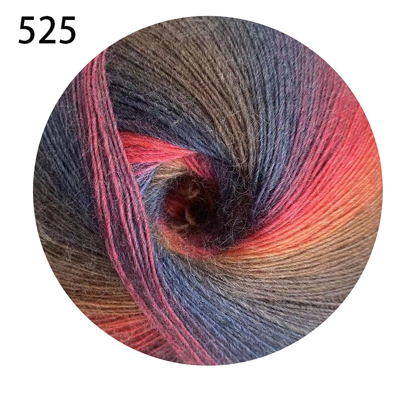 Picture of 1000 m Magic Ball Rainbow Wool Wool Wool Hand-Woven Crochet Shawl Hat Scarf Coat Coarse Baby Wool Ball