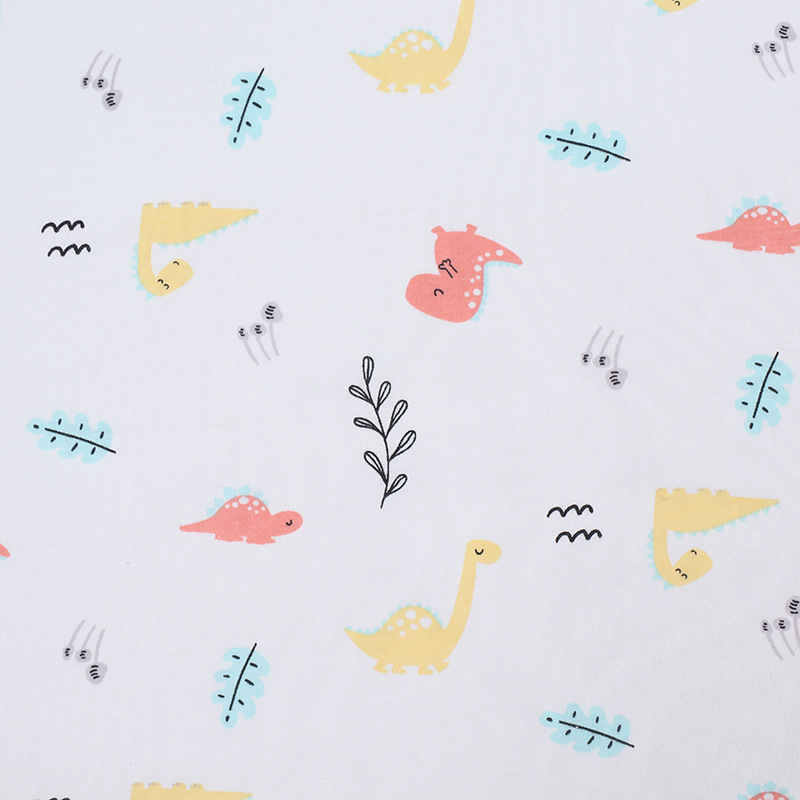 Picture of 130g cotton jersey printed class a combed single-sided cotton printed fabric spring and summer baby pajamas t-shirt fabric