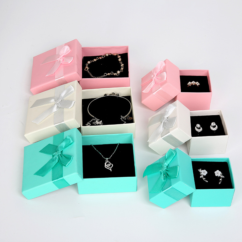 Cardboard Box for Rings, Earrings, Necklaces, Bracelets, and Jewelry Packaging; Wholesale Jewelry Boxes