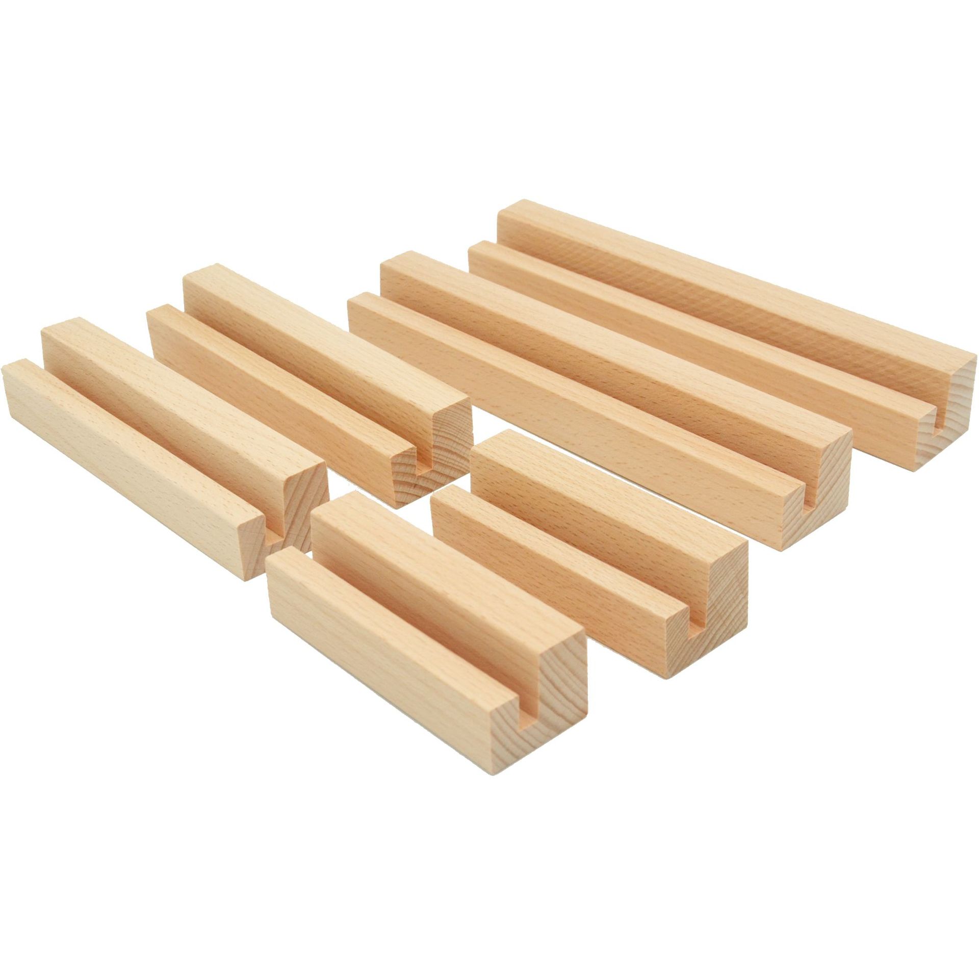 Picture of Wooden postcard base solid wood calendar base dining card table card photo holder card holder table card holder calendar base