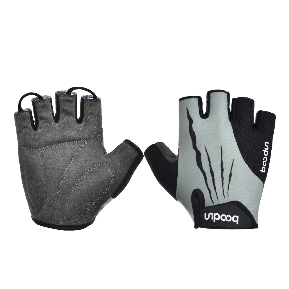 Burton's New Summer Half-Finger Cycling Gloves Lycra Mesh Splicing Outdoor Cycling Gloves Shock Absorption
